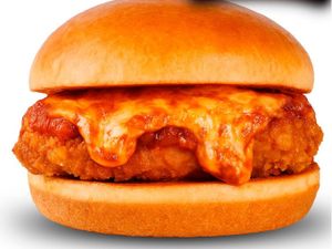 Burguer Parmigiana de Sobre coxa