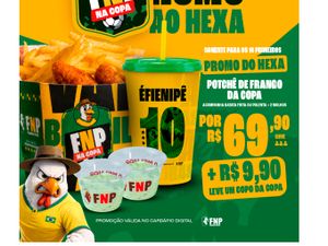 Pote copa + 9,90 leva o copo da copa