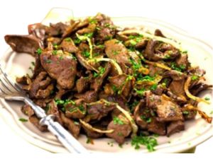 MEIO FÍGADO ACEBOLADO