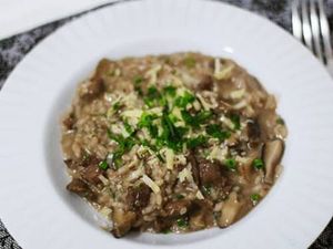 Risoto De Filé com Gorgonzola