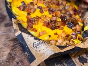 Fritas Cheddar e Bacon Tradicional