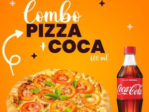 Promo:  Uma Pizza Média  + Coca-cola 600