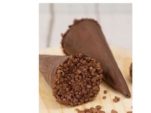 Cone trufado chocolate branco