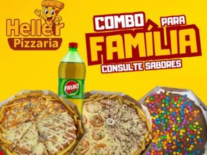 2 Pizzas G + Pizza Doce G + Fruki
