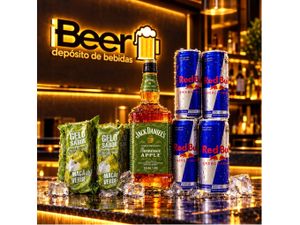COMBO DE JACK DE MAÇA VERDE COM RED BULL