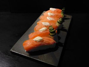 Niguiri Salmão Flambado 6un