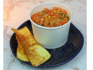 Tartar salmão - aprox 200g