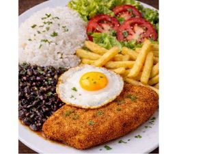 BIFE DE GADO Á MILANESA - P