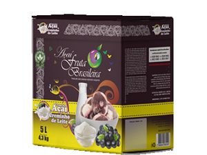 Açai c/ Creminho de leite Fruta Brasileira 5L
