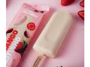 Picole Sorvebom morango com leitinho