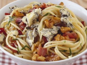 Espaguete Gorgonzola/Bacon