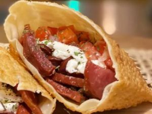 Calabresa c/ tomate e azeitona