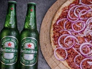 OFERTA PIZZA CALABRESA  + 2 LONG  HEINEKEN