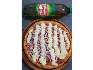 OFERTA PIZZA  CALABRESA ESPECIAL + GUARANÁ ANTARTICA 2 LTS