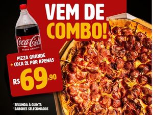 PIZZA GRANDE + COCA-COLA 2 LITROS  ** PROMO**