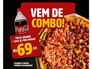 PIZZA GRANDE +  REFRI  2 LITROS **PROMO**