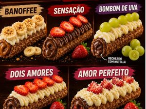 Churros com  Fruta