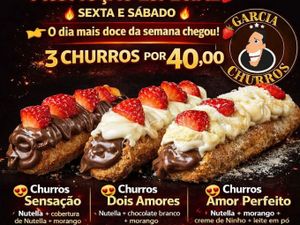 Churros com morango