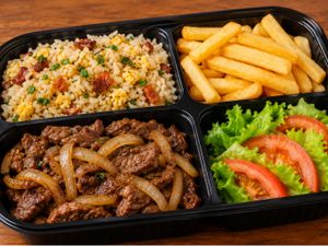 MARMITEX CARNE COM FRITAS