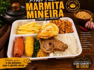 Marmitex de Cominda Mineira