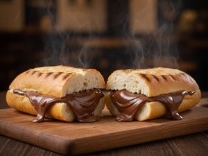Baguete com Nutella
