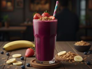 Suco de Açaí com Morango