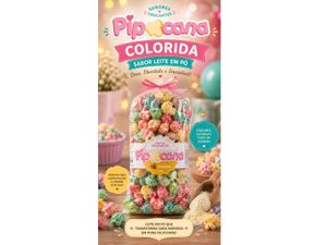 Pipoca Colorida pacote Grande