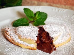Calzone de Banana com Cream Cheese