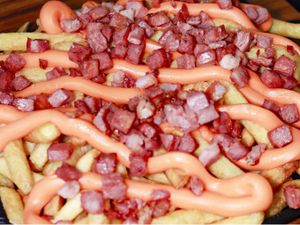 Batata com Bacon e Cheddar