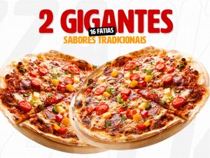 COMPRE 2 PIZZAS GIGANTES POR APENAS R$ 129,90
