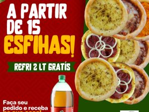 5 CARNE, 5 QUEIJO  E  5 CALABRESA + CONVENÇÃO 2 LTS  GRATIS