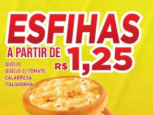 Mínimo de 16 esfihas para delivery