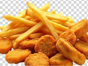 Batata frita c/ calabresa acebolada G + 10 nugget  + guarana GRATIS  1,5Lt