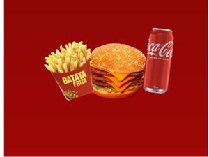 X-TRIPLO  + BATATA P+ COCA LATA