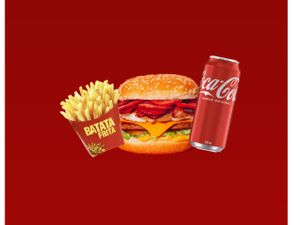 X-TUDO+ BATATA P+ COCA COLA LATA