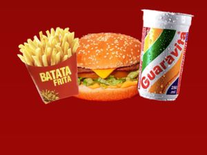 X-Burguer+ Batata + Guaravita