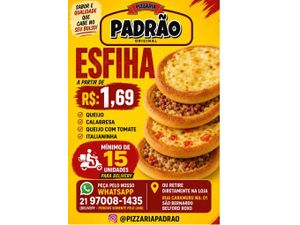ESFIHA ( A PARTIR DE R$1,69)