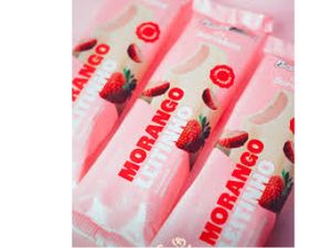 Picolé Morango com Creme leitinho