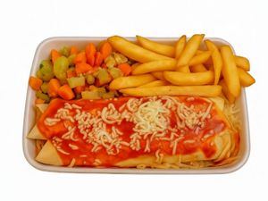 Panqueca de Queijo com Presunto