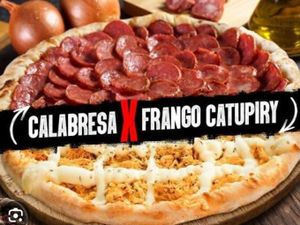 Média  - (Calabresa X Frango Catupiry)