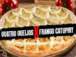 Média  - (Quatro-Queijos X  Frango Catupiry)