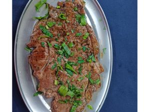 Alcatra chapeada so a carne