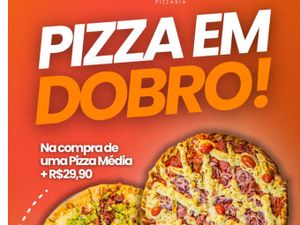 PIZZA MÉDIA EM DOBRO