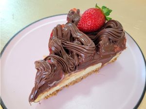 Fatia de Morango com Nutella