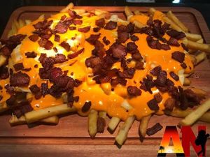 Batata Frita Real com bacon