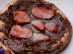 Esfiha Morango com Chocolate