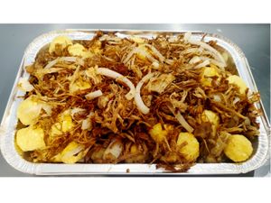 aipim com carne assada 500g