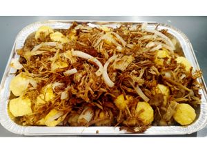 aipim com carne assada 1kg com guarana antarctica de 1 litro