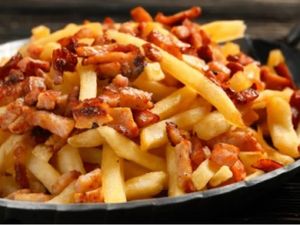 500g Batata Frita com Bacon