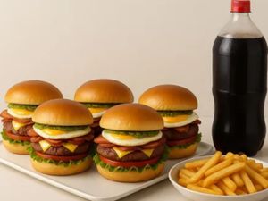 5 X Bacon Egg + Refrigerante